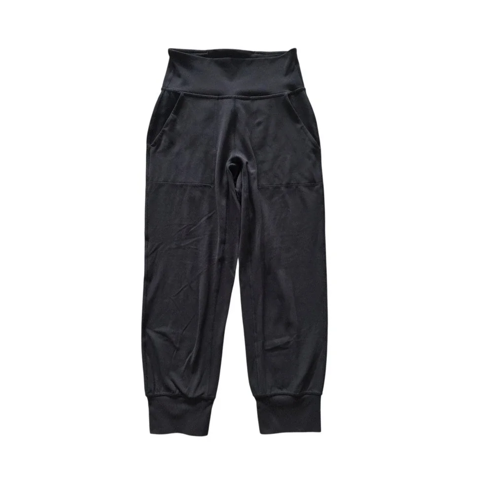 Lululemon Align High-Rise Joggers Cropped Sz 2 Black Nulu Soft Stretch Yoga Pant